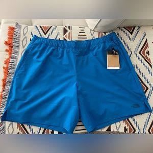 New Men’s The North Face Wander Shorts with Liner Blue XL